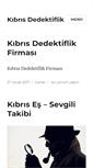 Mobile Screenshot of kibrisdedektif.org